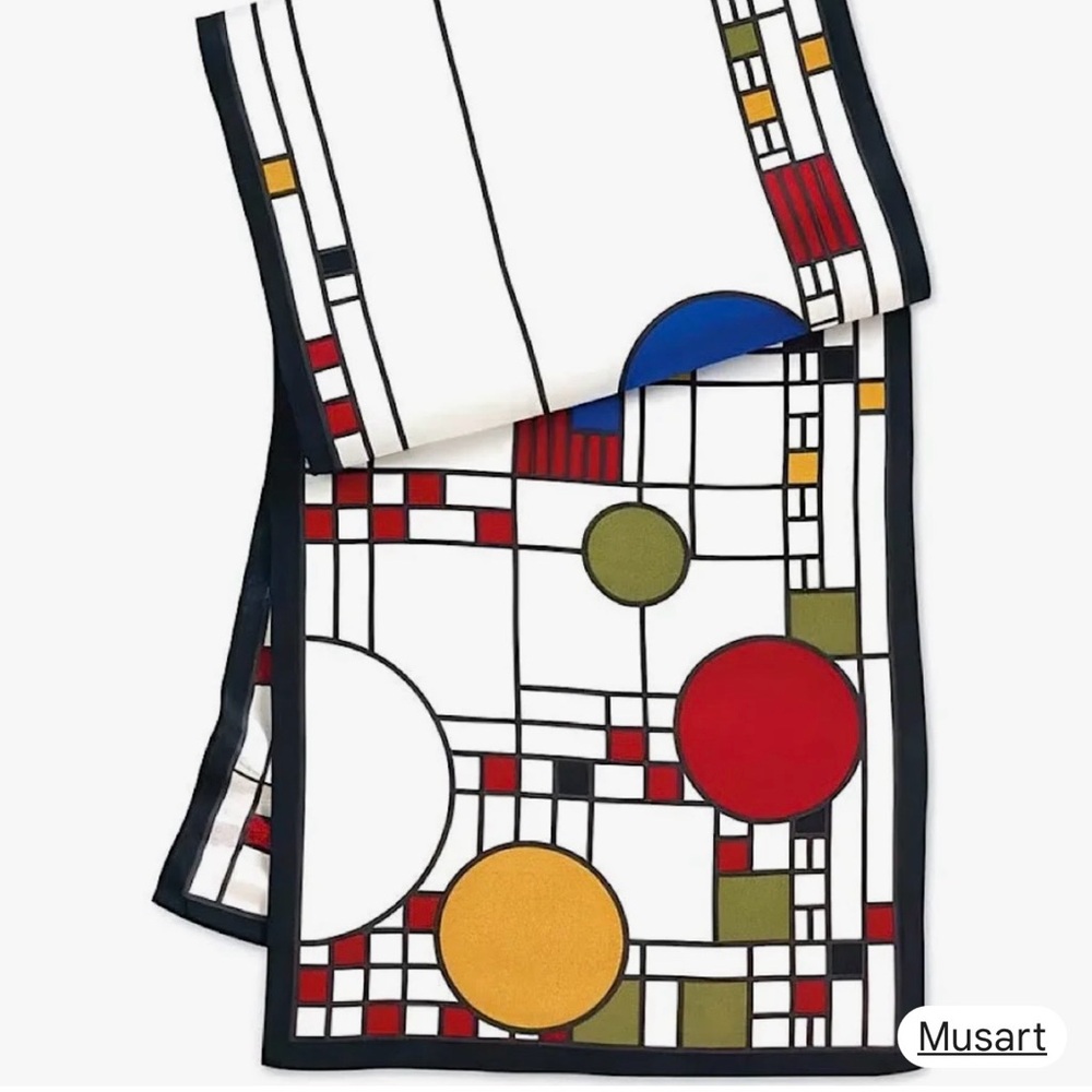 Frank Lloyd Wright Coonly Silk scarf Metropolitan Museum